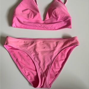 Aerie Bright Pink Bikini Set